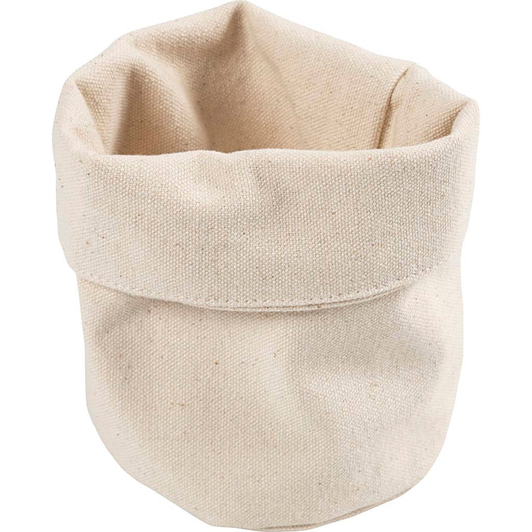 Paniers en tissu Creativ company, h : 14,5 cm, d 9 cm, 385 g, naturel clair, 2 pièces 1 boîte