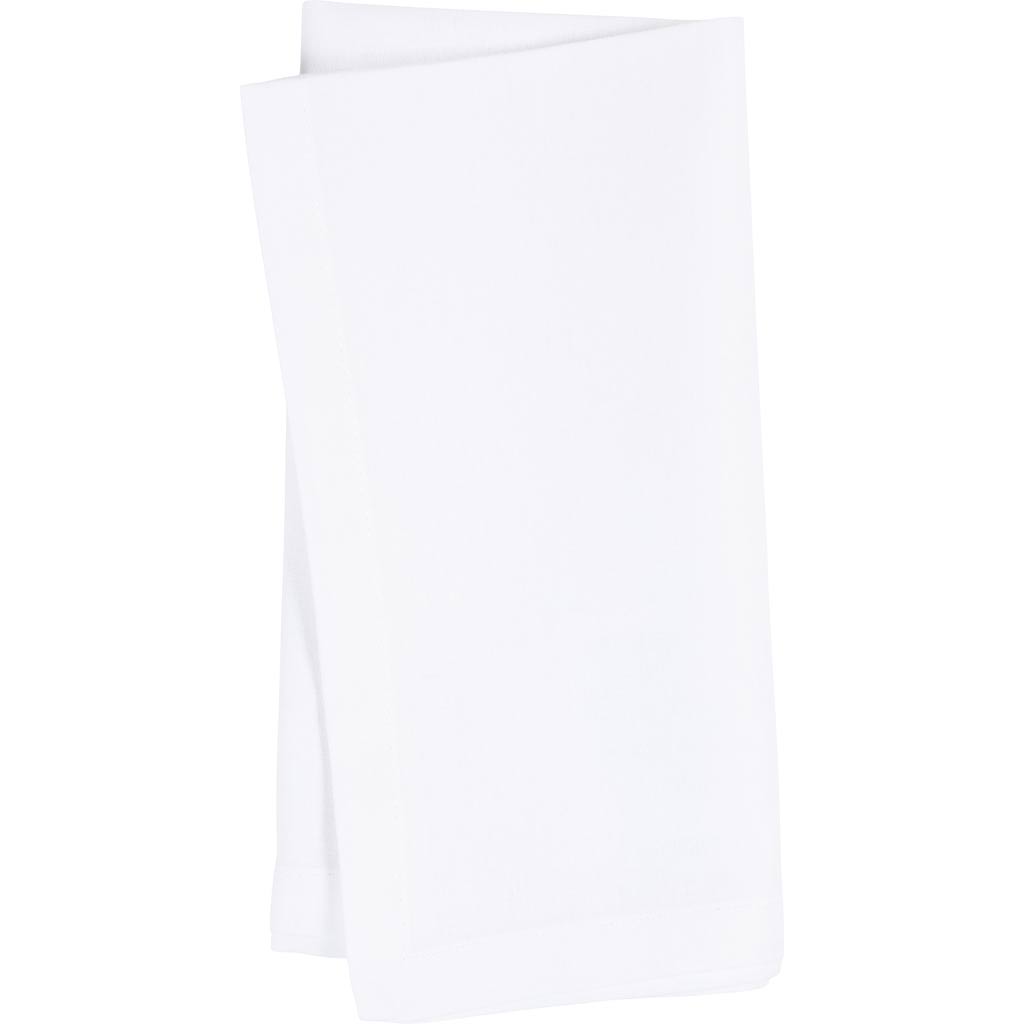 Serviettes textiles Creativ company, dim. 42x42 cm, 145 gr, blanches, 12 pièces 1 boîte