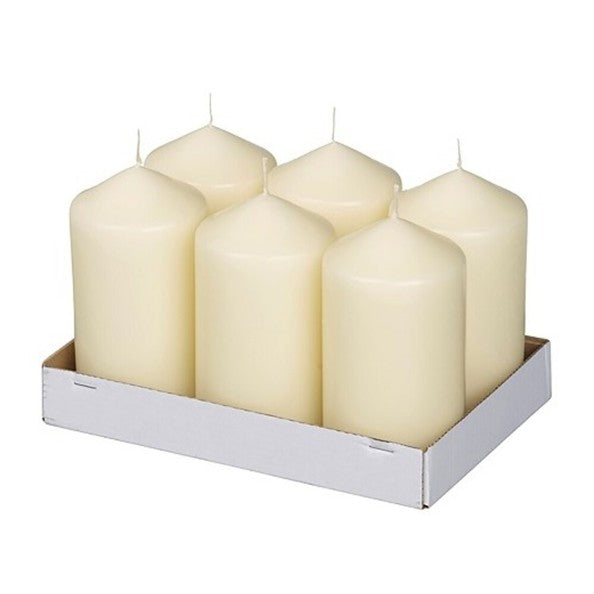 Bougie pilier Bolsius ivoire ø68x128 mm 45 heures (6 pièces)