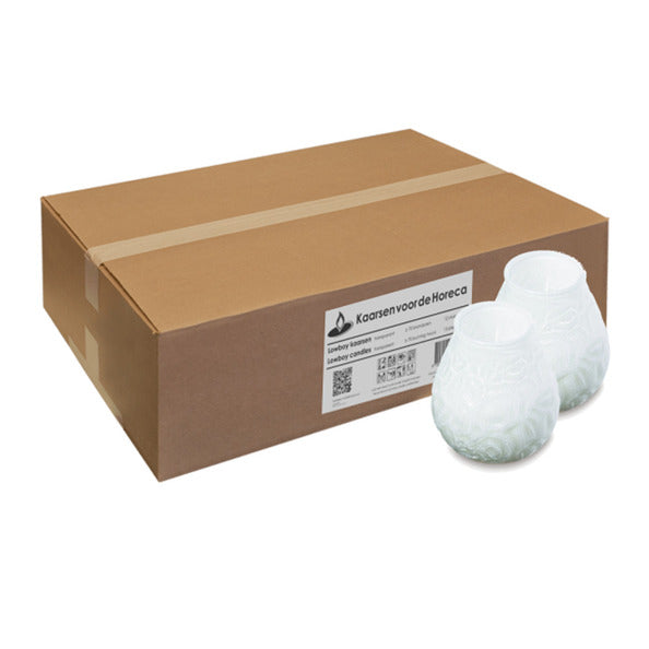 Bolsius lowboy blanc ø95x105 mm 70 heures (12 pièces)