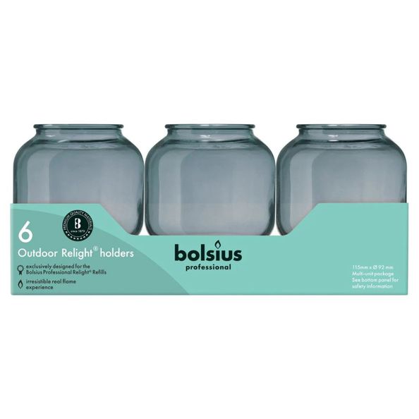 Bolsius support de recharge sphère gris