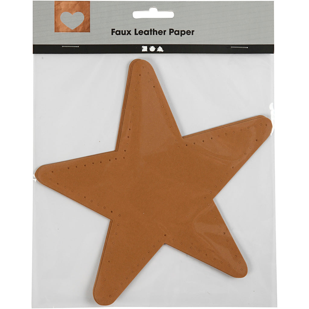 Creativ company star, d 17 cm, 350 gr, naturel, 4 pièces 1 boîte