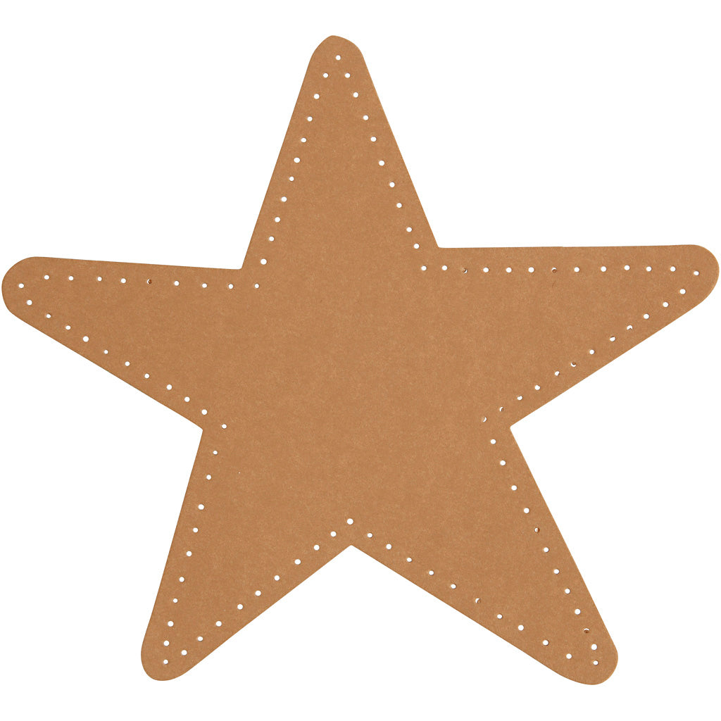 Creativ company star, d 17 cm, 350 gr, naturel, 4 pièces 1 boîte