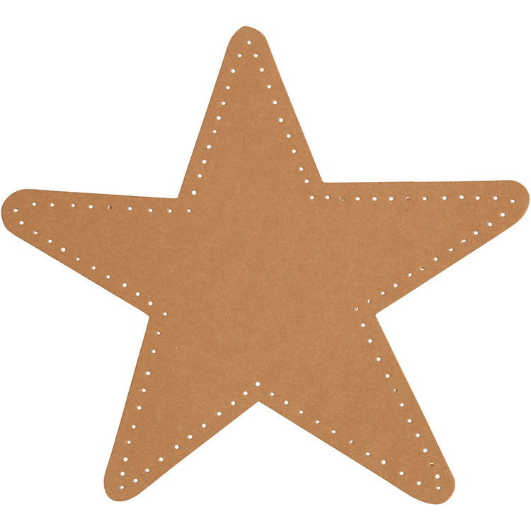 Creativ company star, d 17 cm, 350 gr, naturel, 4 pièces 1 boîte