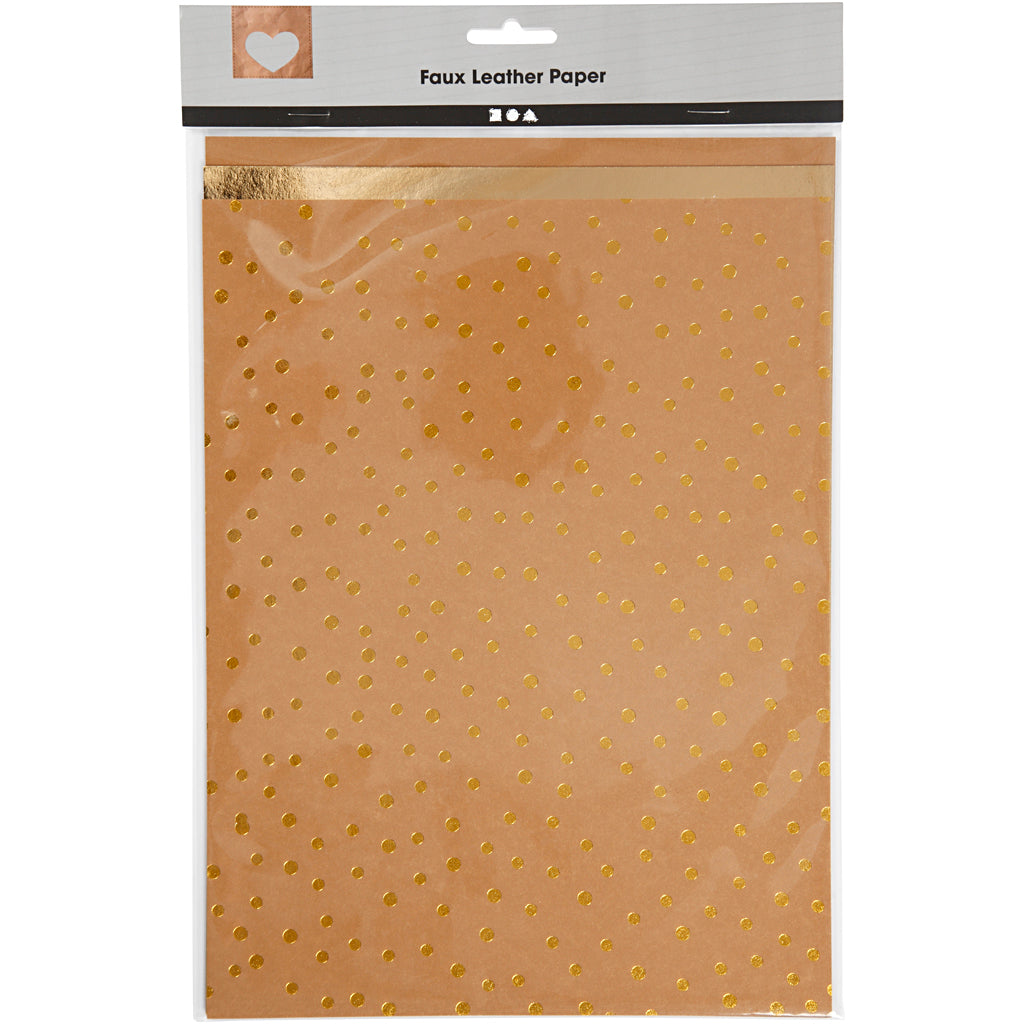 Papier en cuir en fausse entreprise, 3 feuilles