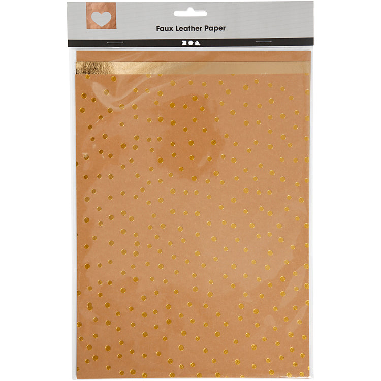 Papier en cuir en fausse entreprise, 3 feuilles