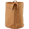 Creativ company sac de rangement en simili cuir, h : 20 cm, d 19,5 cm, 350 gr, marron clair, 1 pièce