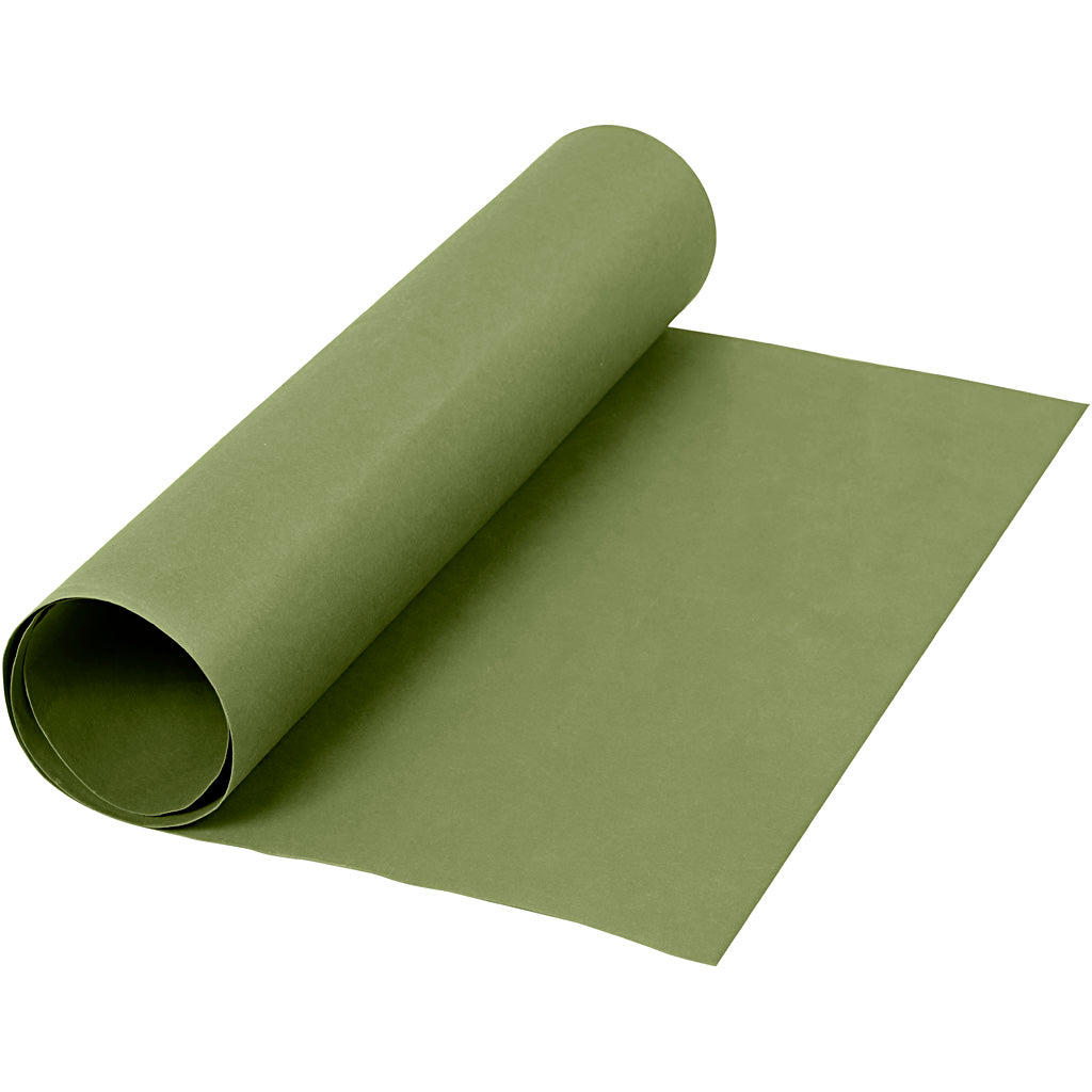 Papier simili cuir Creativ company, l: 50 cm, uni, 350 gr, vert, 1 m 1 rouleau