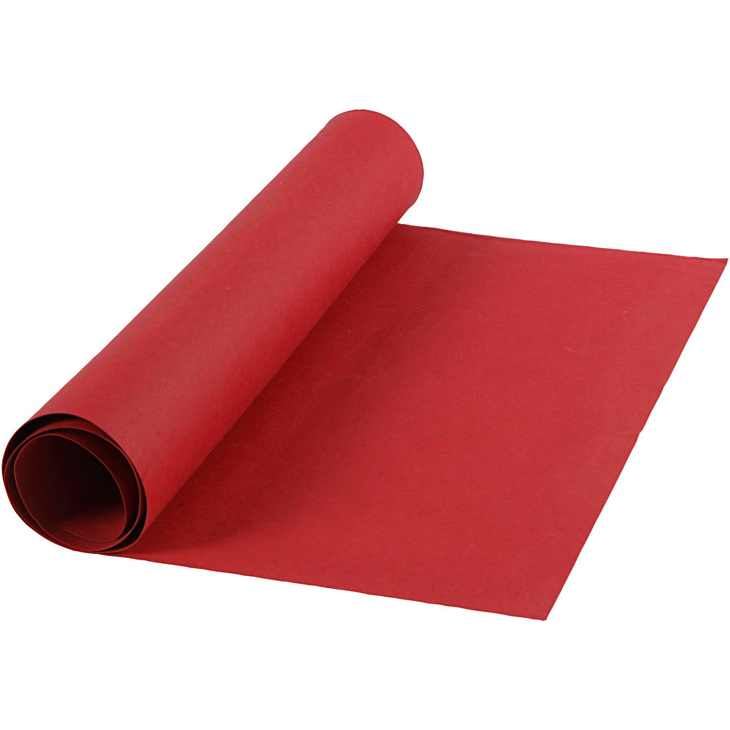 Papier simili cuir Creativ company, l: 50 cm, uni, 350 gr, rouge, 1 m 1 rouleau