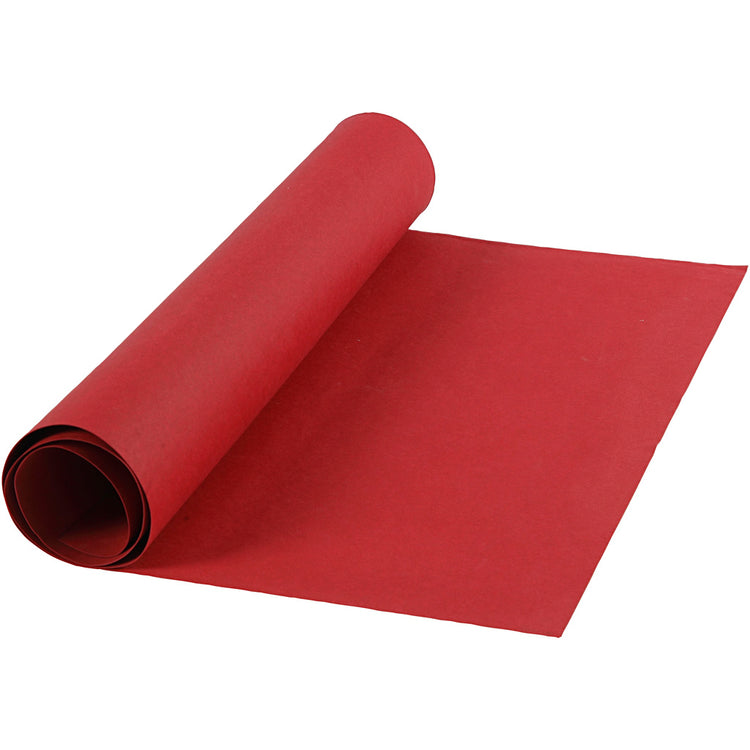 Papier simili cuir Creativ company, l: 50 cm, uni, 350 gr, rouge, 1 m 1 rouleau