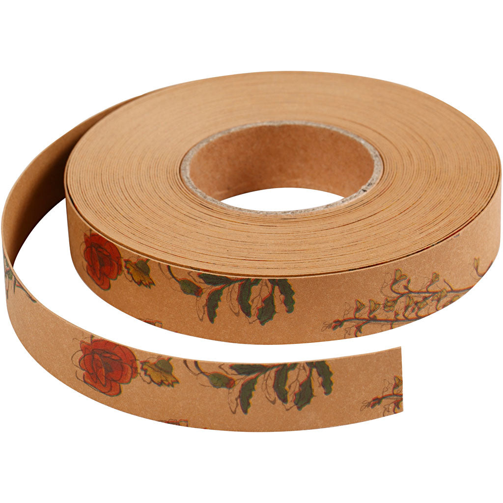 Bandes de tressage Creativ company, l: 15 mm, épaisseur 0,55 mm, marron clair, 9,50 m 1 rouleau
