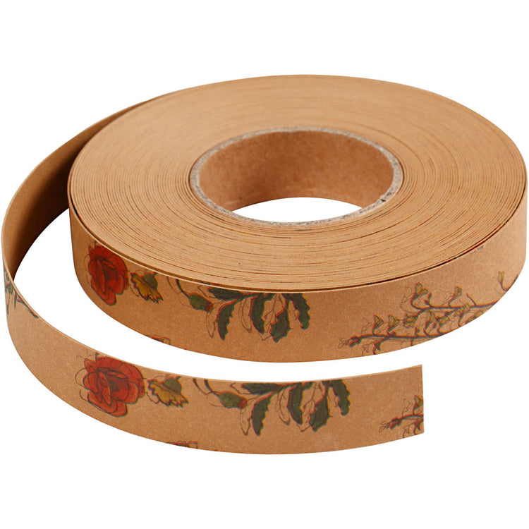 Bandes de tressage Creativ company, l: 15 mm, épaisseur 0,55 mm, marron clair, 9,50 m 1 rouleau
