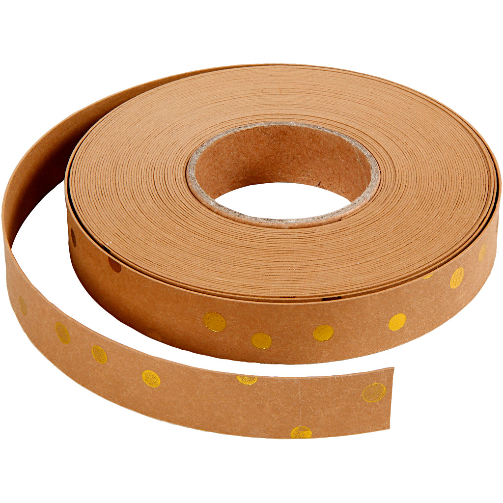 Bandes de tressage Creativ company, l: 15 mm, épaisseur 0,55 mm, marron clair, 9,50 m 1 rouleau