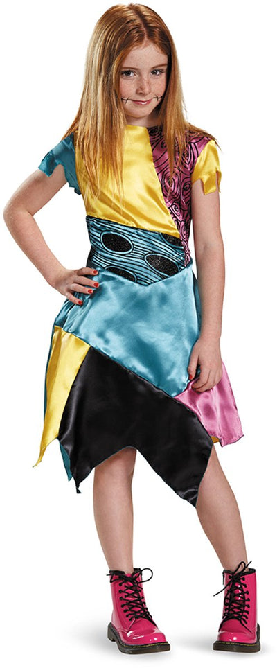 Déguisement Disney - L'étrange Noël de Monsieur Jack, robe Sally classique, taille l (10-12 ans), fille