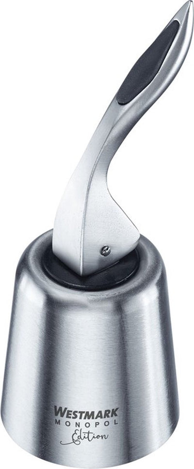 Bouchon de bouteille Westmark, édition monopol, silicone en acier inoxydable, campana, argent noir, 61873360