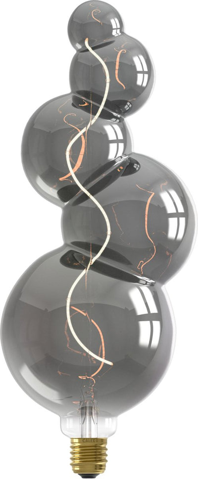Calex alicante xxl titane - lampe LED e27 - source de lumière à filament dimmable - 4w - lumière blanc chaud