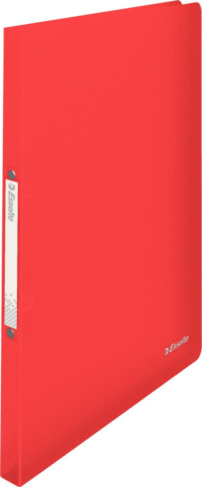 Classeur à anneaux Esselte Viviva a4 - 2 anneaux - largeur de dos 25 mm - rouge