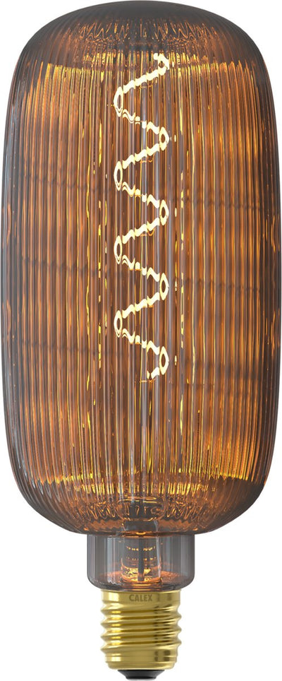 Lampe LED Calex pulse lyon - e27 - source de lumière à filament - lumière blanc chaud - verre fumé