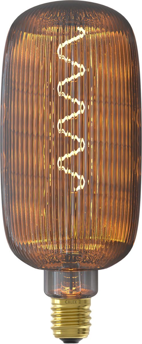 Lampe LED Calex pulse lyon - e27 - source de lumière à filament - lumière blanc chaud - verre fumé