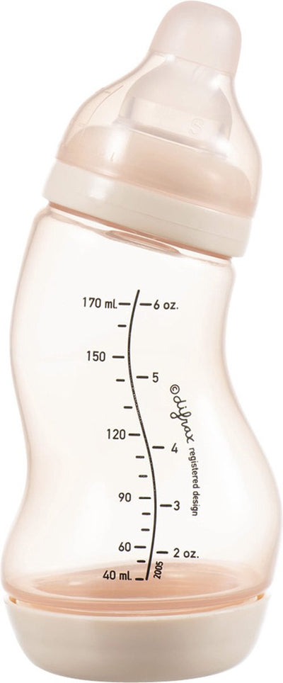 Biberon Difrax naturel - 170 ml - rose clair - 1 pièce - s-biberon - anti-colique