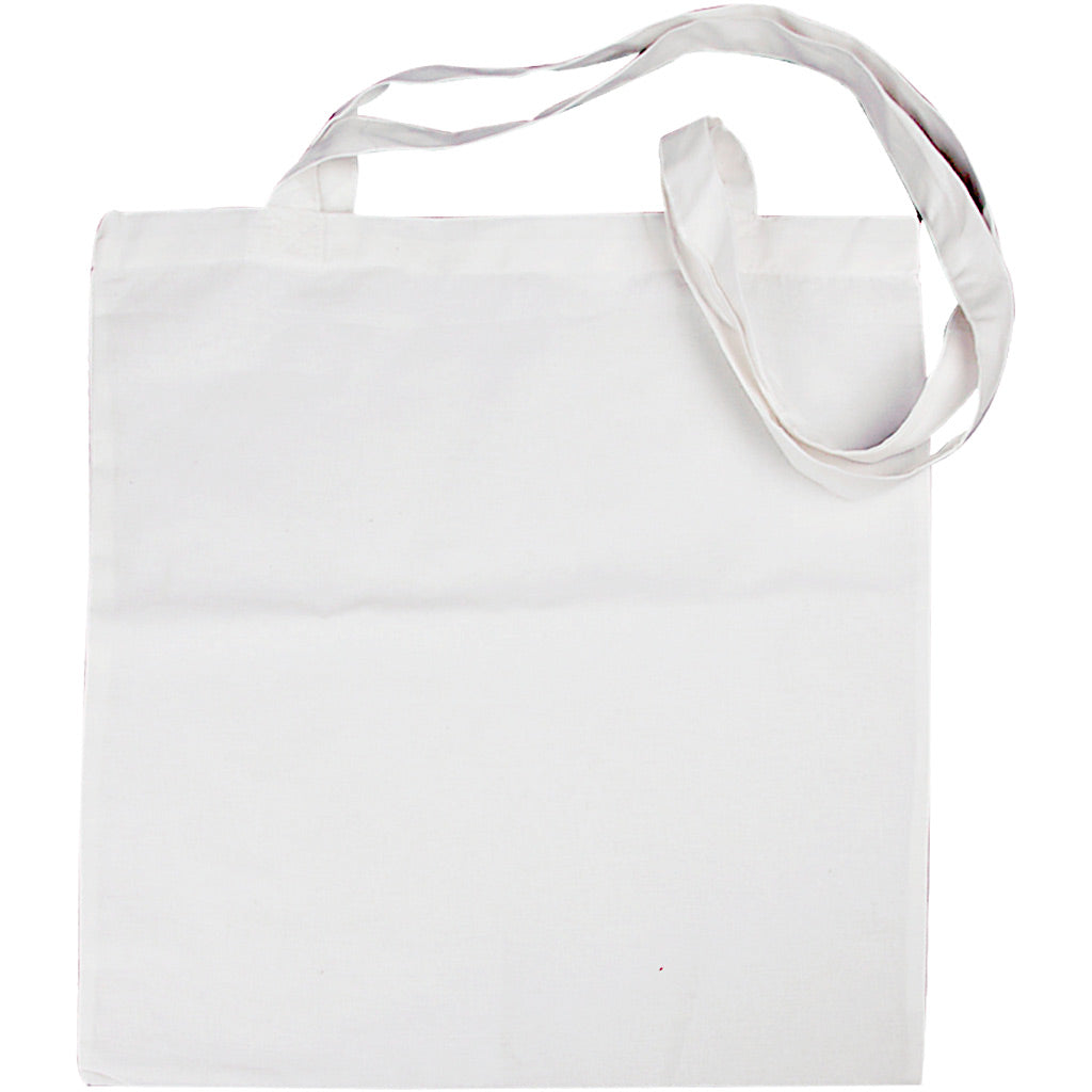 Sac d'entreprise Creativ avec anse longue, taille 38x42 cm, 130 g, blanc, 1 pièce