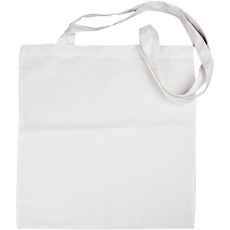 Sac d'entreprise Creativ avec anse longue, taille 38x42 cm, 130 g, blanc, 1 pièce