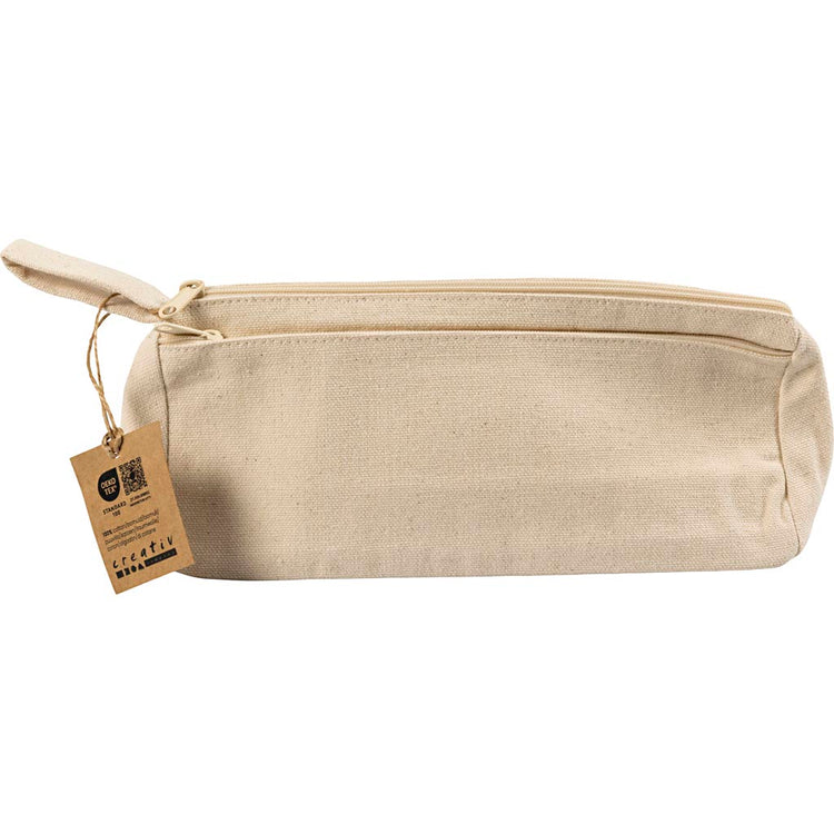 Trousse Creativ company, triangulaire, h: 8 cm, d: 6 cm, l: 22 cm, naturel clair, 1 pièce