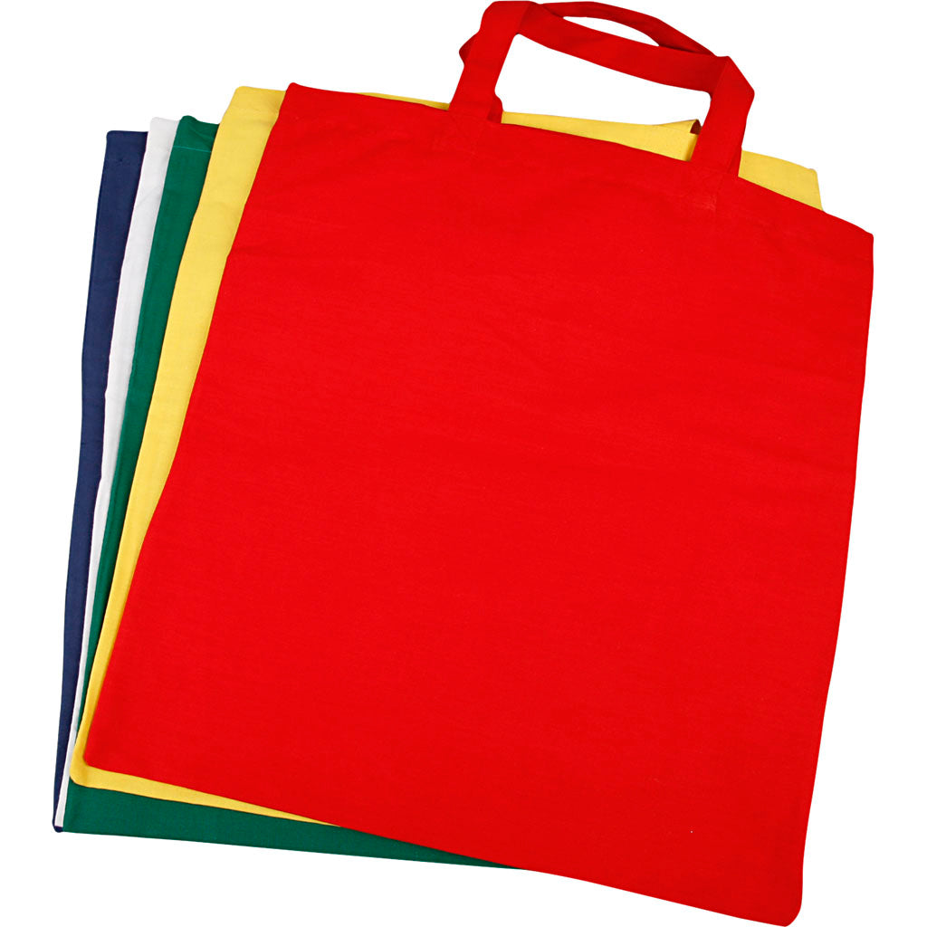 Sac de transport Creativ company, taille 38x42 cm, 135 gr, différentes couleurs, 5 pièces, 1 boîte