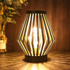 Lampe de table LED en métal design Jhy 17,5x22 cm bronze noir