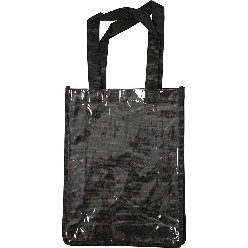 Sac d'entreprise Creativ avec façade en plastique, dimensions 30x23x7 cm, noir, 1 pièce