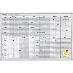 Agenda annuel mural Franken jk710 blanc, argent 90 x 60 cm