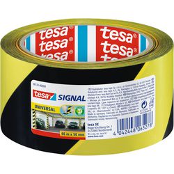 Ruban de marquage au sol tesapack 66mx50mm jaune noir