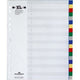 Onglets durables 6759 polypropylène a4 assortis 20 onglets