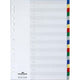 Onglets durables en polypropylène 6758, assortiment de couleurs a4, 20 onglets