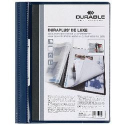 Attaches rapides durables 2589 plastique a4 280x330mm bleu foncé
