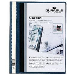 Attaches rapides duraplus durable 2579 a4+ 240x311mm bleu foncé