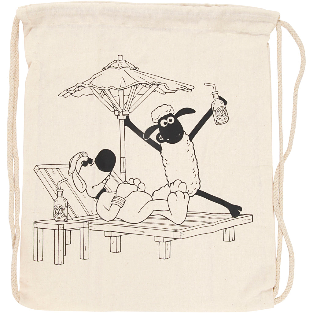 Sac à dos Shaun le mouton, taille 37x40 cm, 1 pièce