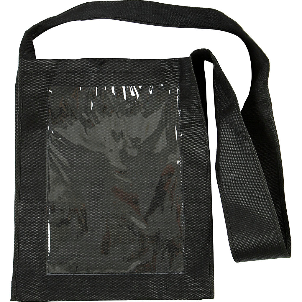 Sac d'entreprise Creativ avec façade en plastique, dimensions 40x34x8 cm, noir, 1 pièce