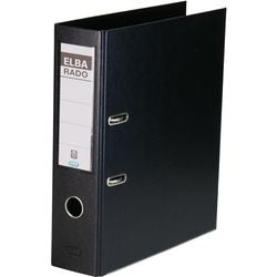 Ordner elba rado plast noir a4 500 feuilles de carton polypropylène