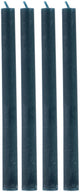 Arti casa bougies de table lot de 4 - 7 heures de combustion - bougies de table - bleu foncé