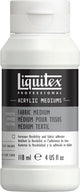 Liquitex 126804 médium textile professionnel 118ml – médium acrylique pour textiles, couleurs souples et durables