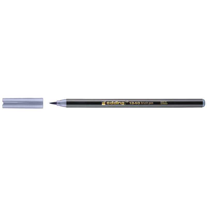 Edding 1340 • stylo pinceau gris argenté
