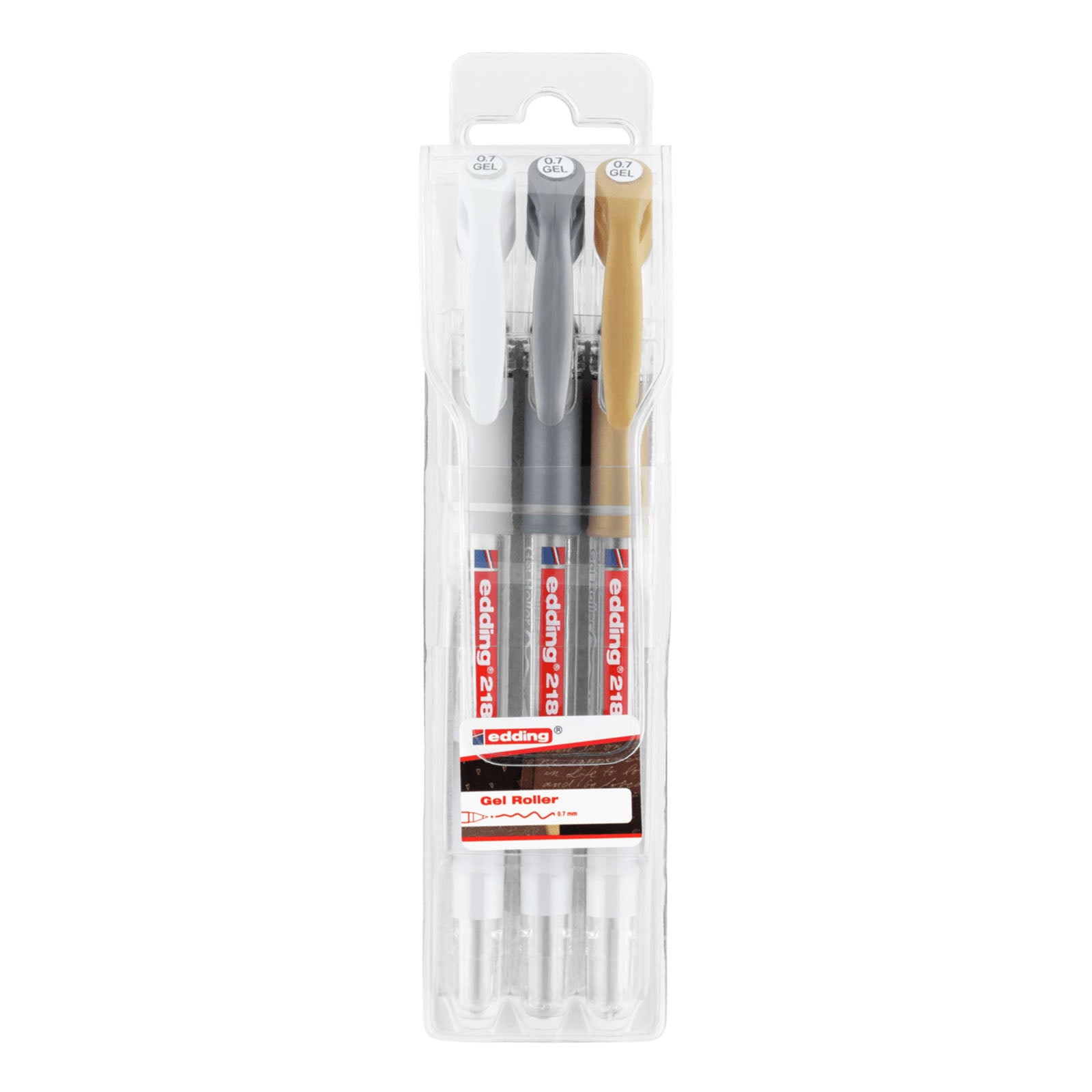 Edding • rouleau de gel 0,7 mm assortiment 3pcs