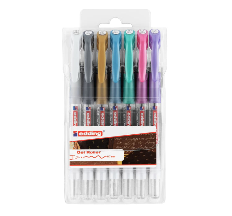 Edding 2185 • rouleau gel 0,7mm assorti 7pcs