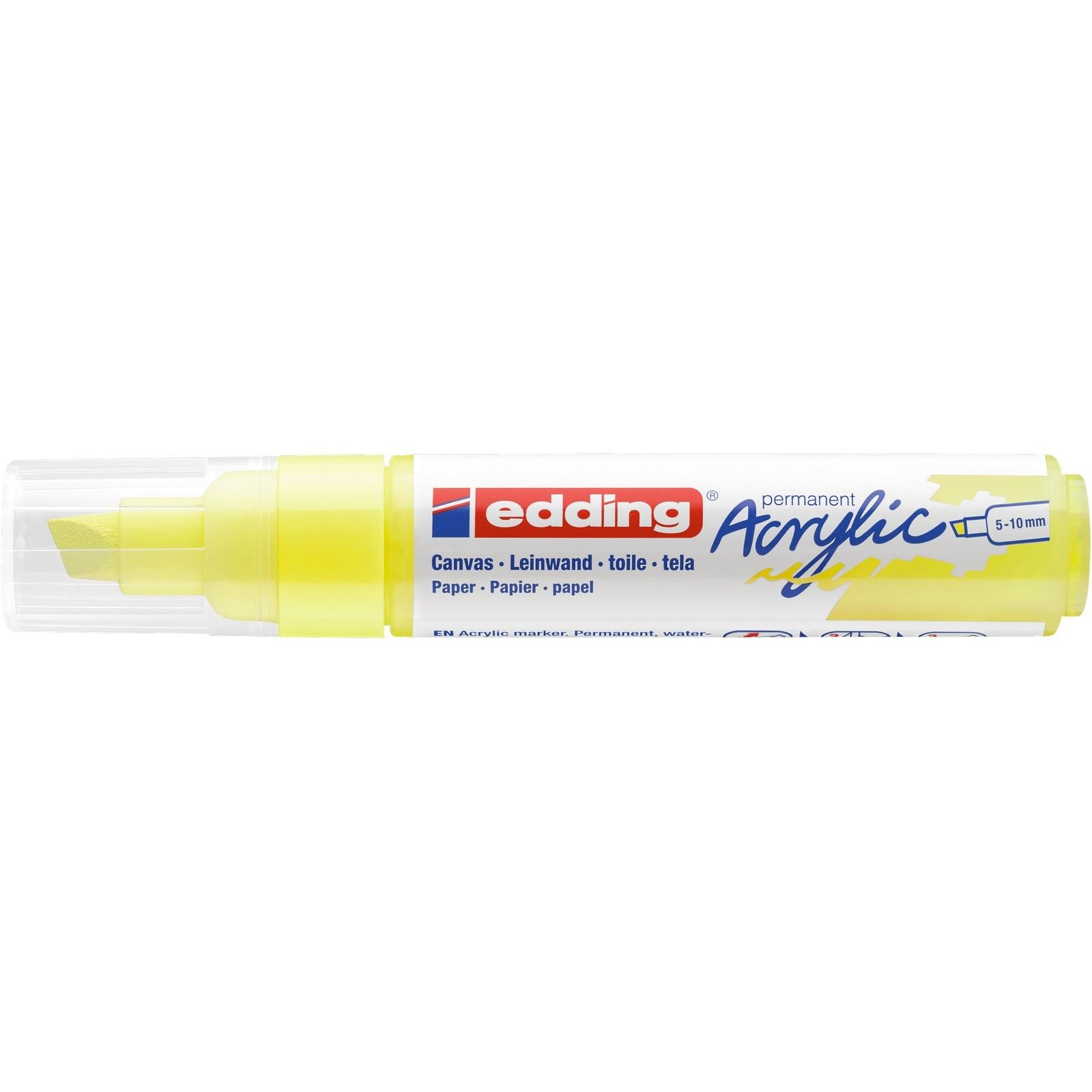 Edding 5000 • marqueur acrylique large jaune fluo