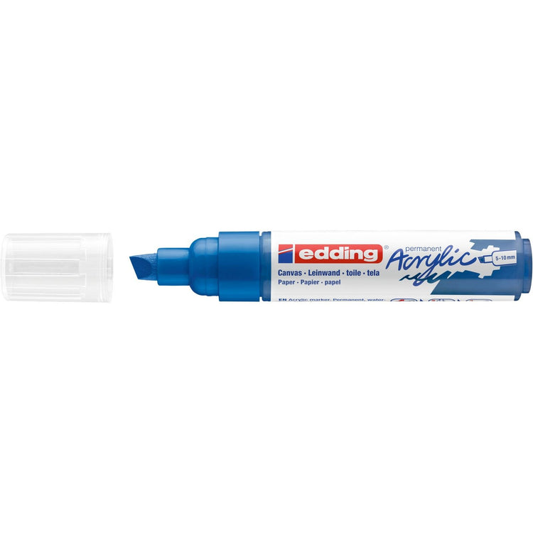 Edding 5000 • marqueur acrylique large bleu gentiane