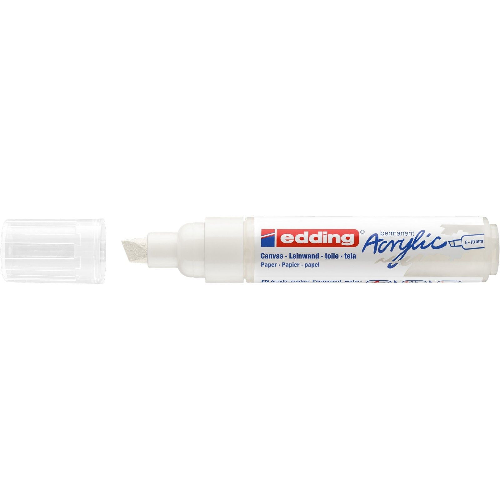 Edding 5000 • marqueur acrylique large blanc signalisation