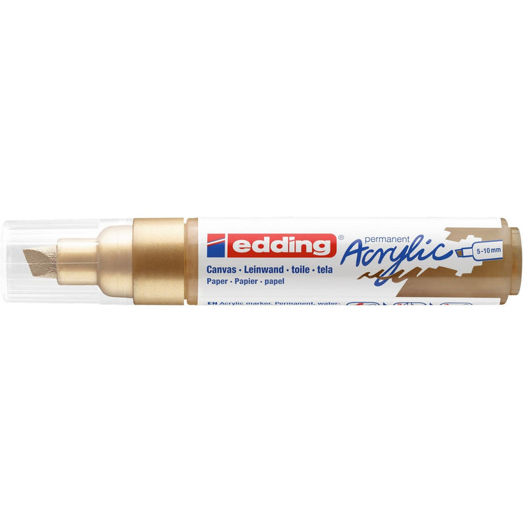 Edding 5000 • marqueur acrylique large or riche