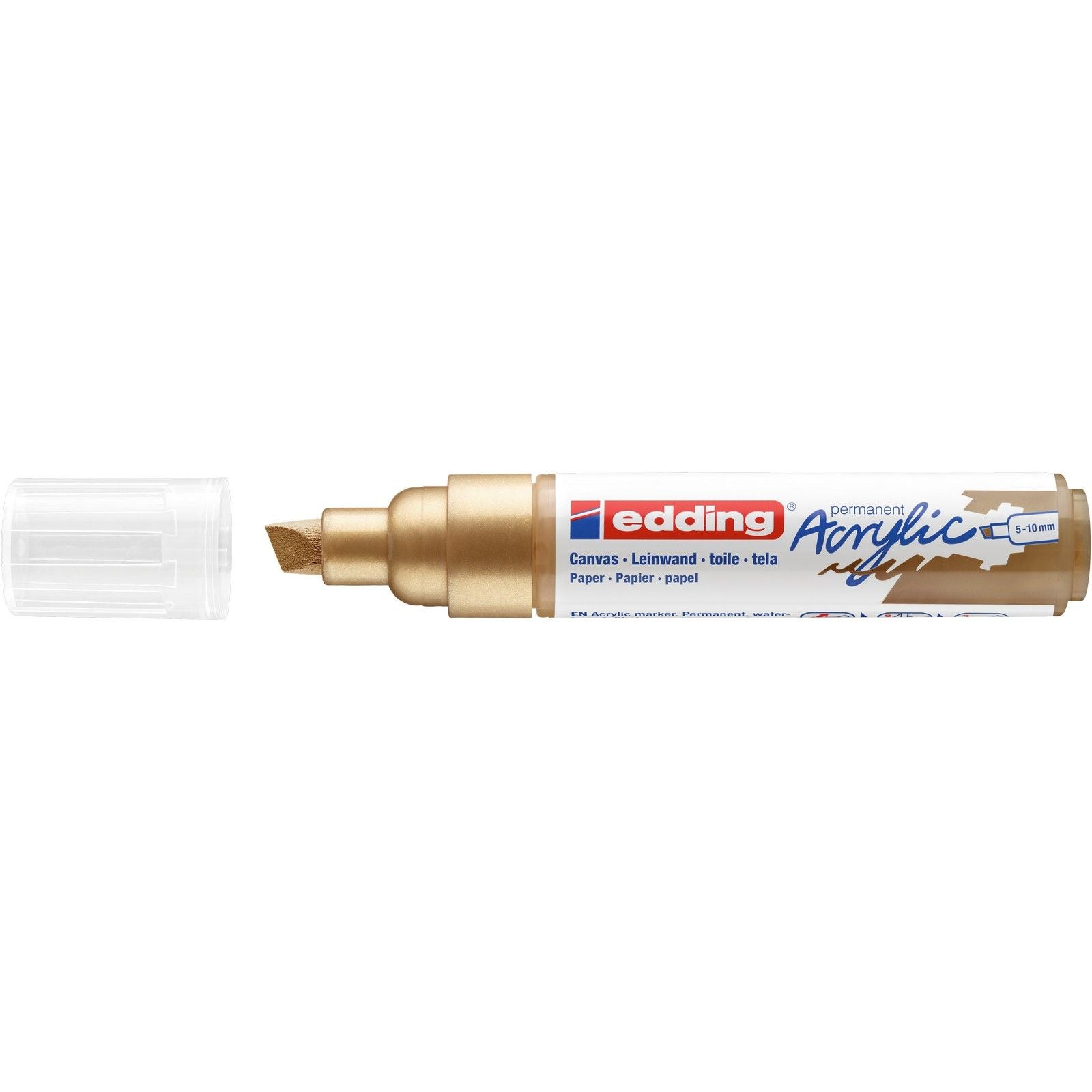 Edding 5000 • marqueur acrylique large or riche