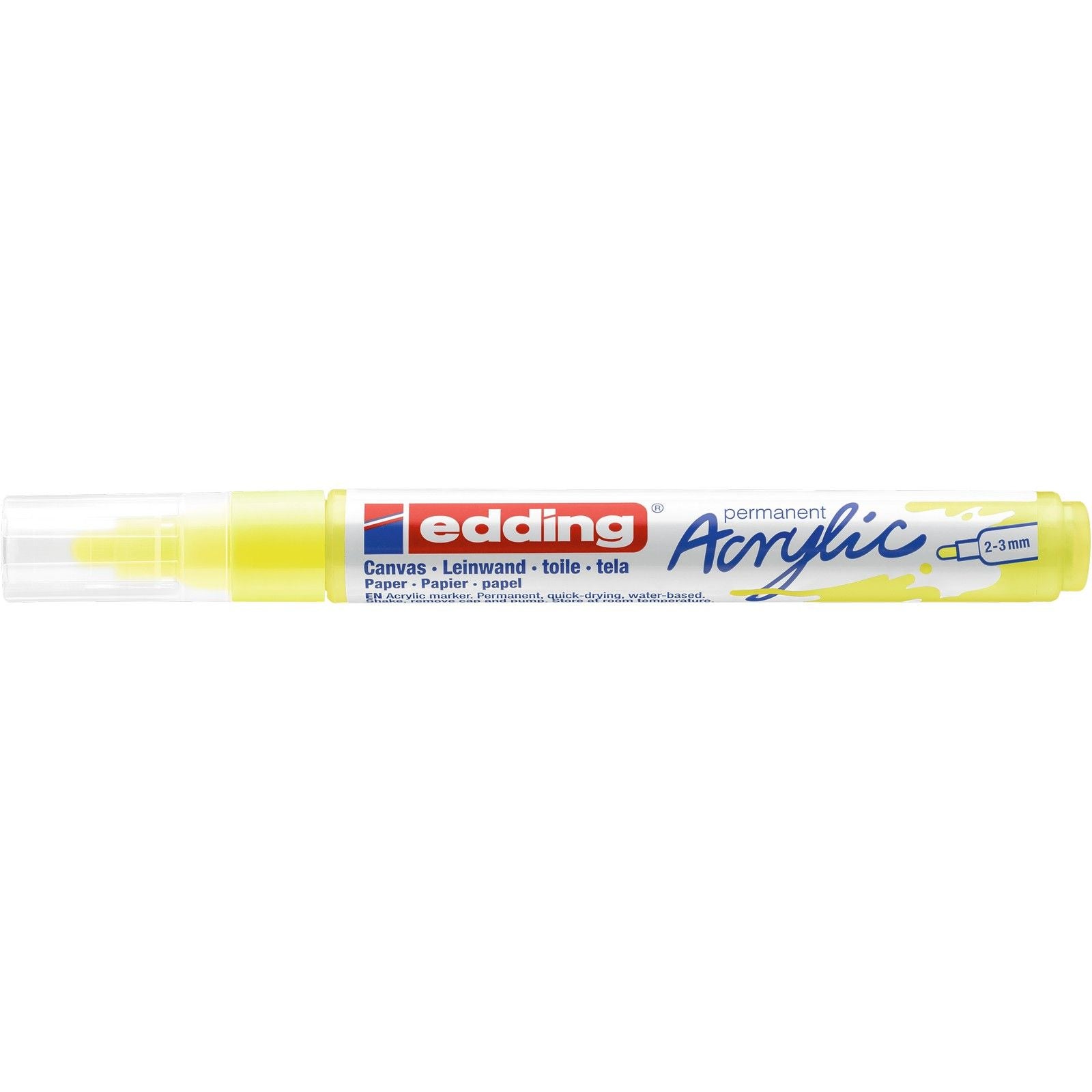 Edding 5000 • marqueur acrylique moyen jaune fluo